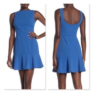 Love...Ady Scoop Back Flounce Hem Dress